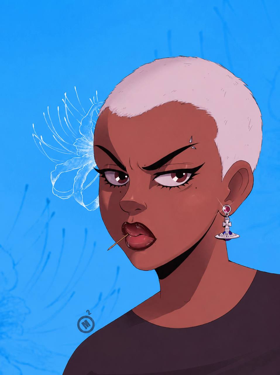 Clare — illustrated portrait